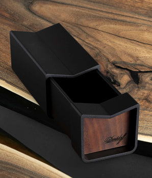 Davidoff Sliding Ashtray - Black and Wood